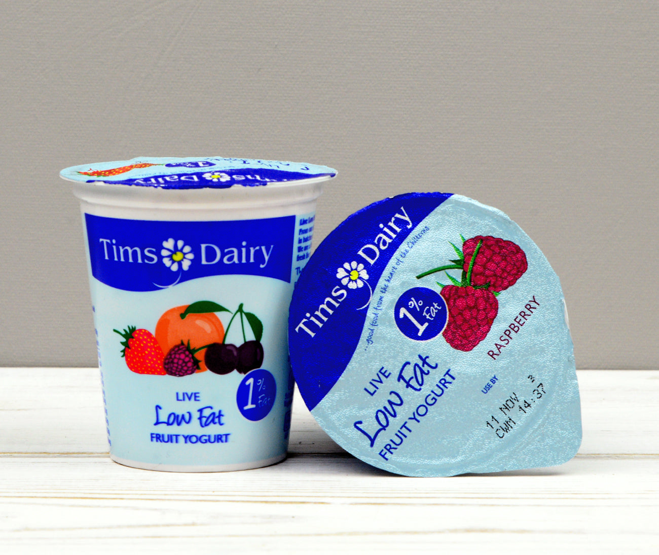 Tims Dairy Low Fat Yogurt Raspberry (125g)